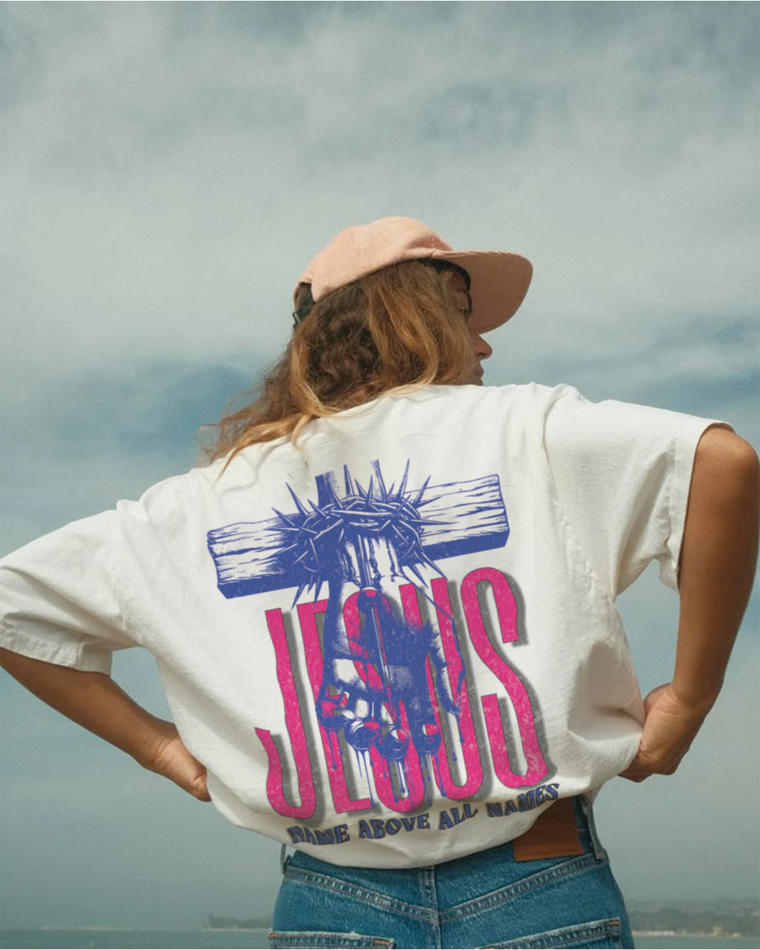 "JESUS – Name Above All Names" Oversized Tee