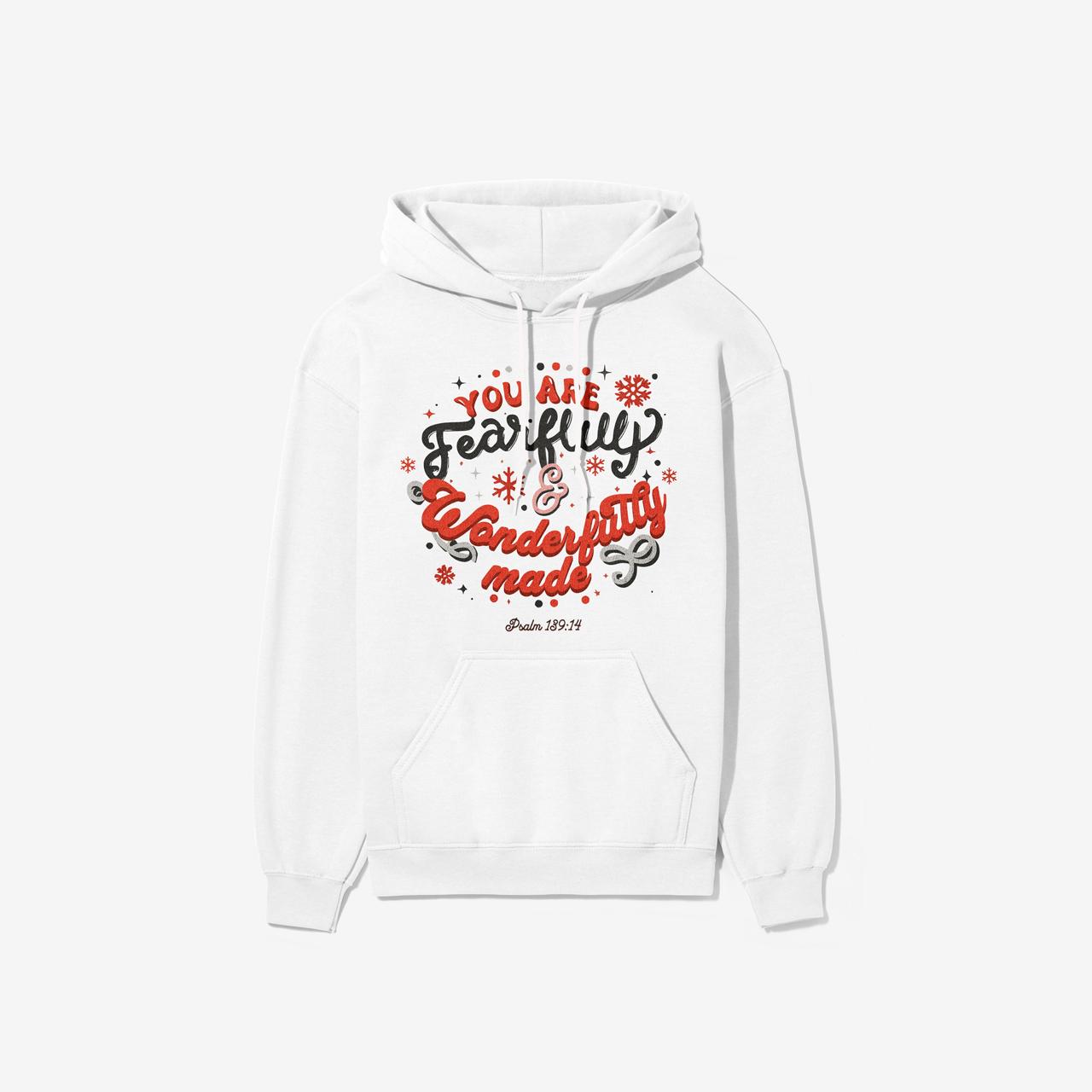You Are Fearfully & Wonderfully Made Christian Hoodie